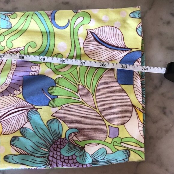 J. MCLAUGHLIN Yellow Turquoise Floral Capris Vintage 6 - Picture 15 of 15